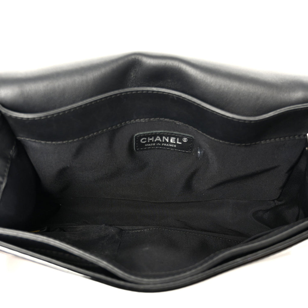 Patent New Medium Boy Reverso Flap Black