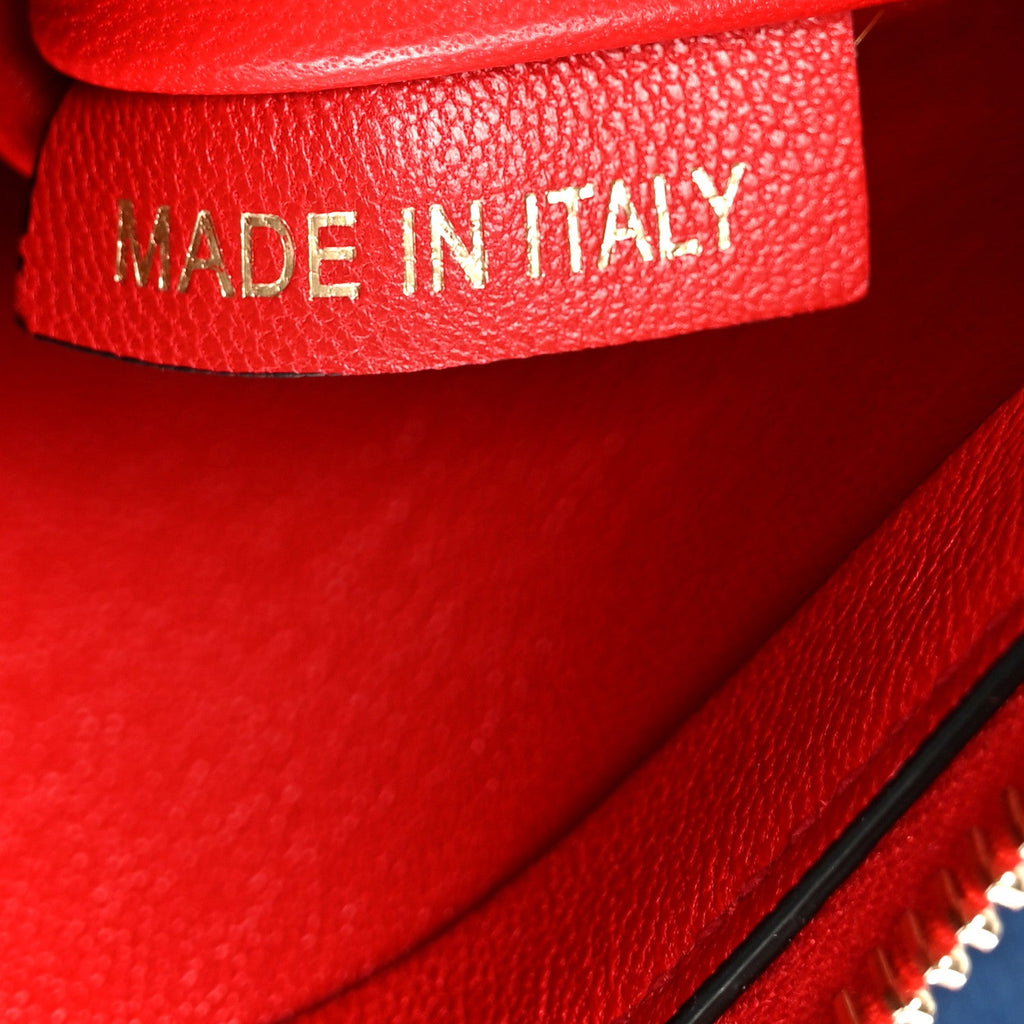 Denim Small Escape Tote Blue Red