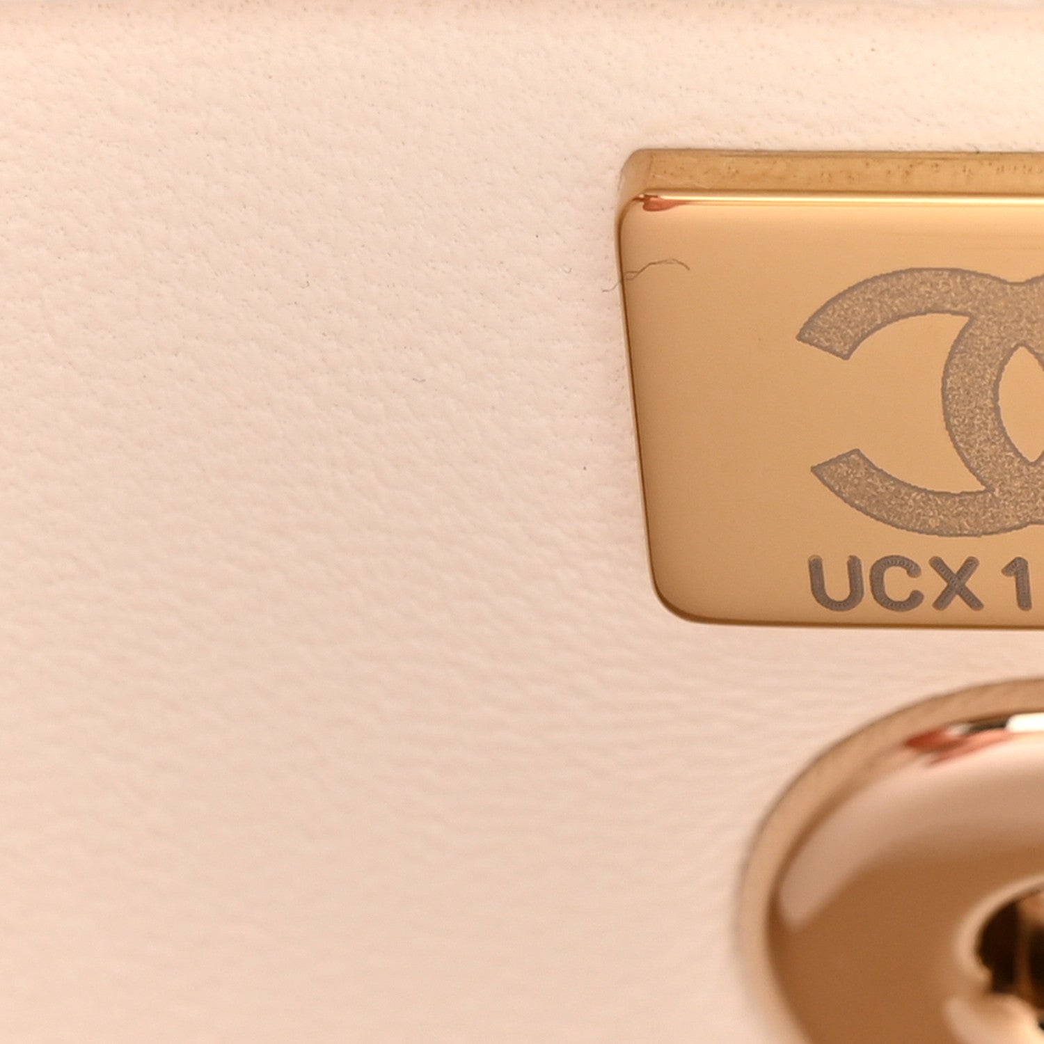 Caviar Quilted Mini Coco Handle Flap White