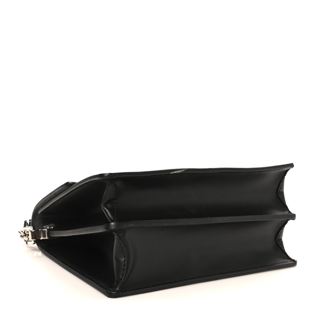 Denim Monogram Jacquard Dauphine MM Black