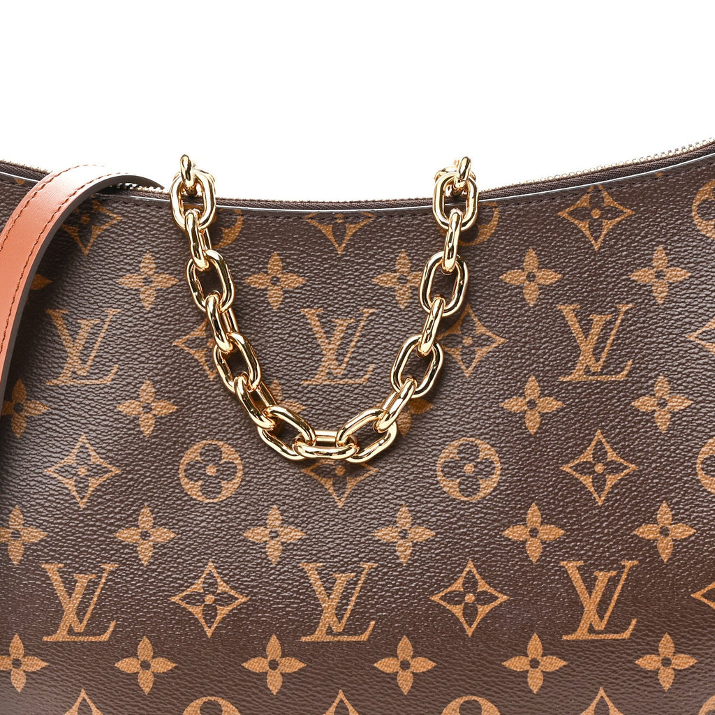 Reverse Monogram Loop Hobo