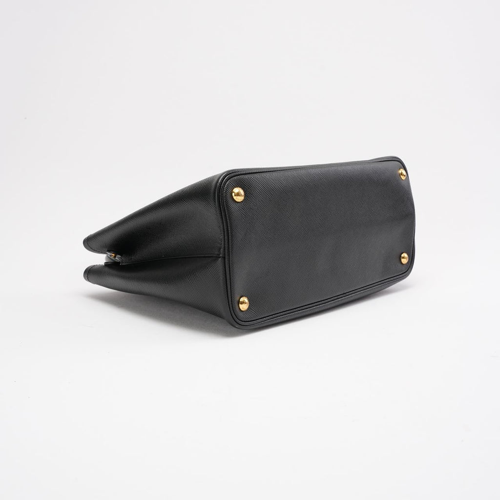 Prada Medium Black / Red Double Tote Bag