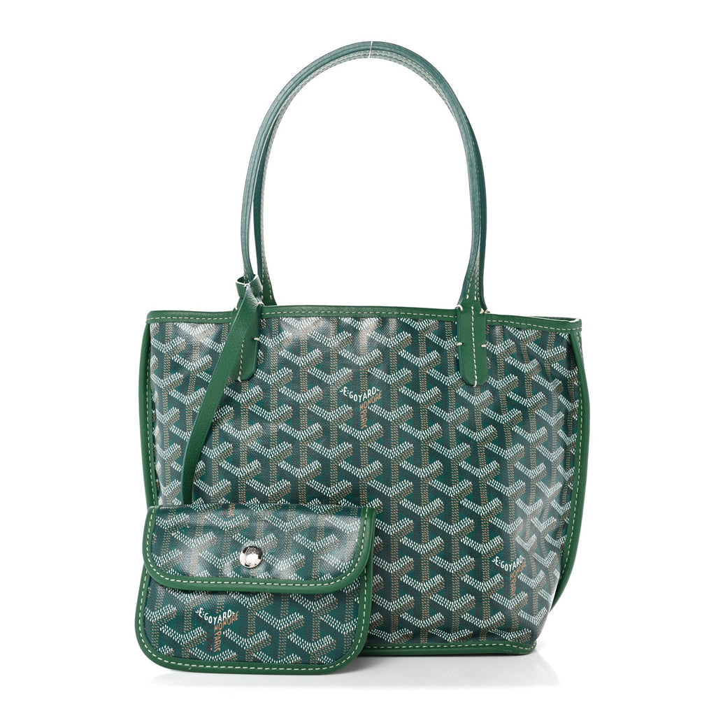 Goyardine Reversible Mini Anjou Green