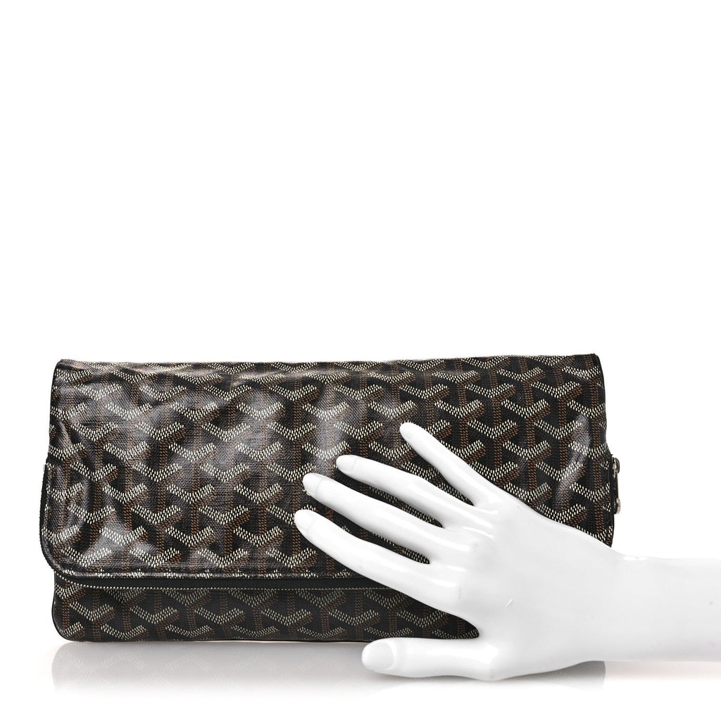 Goyardine Sainte Marie Soft Clutch Black
