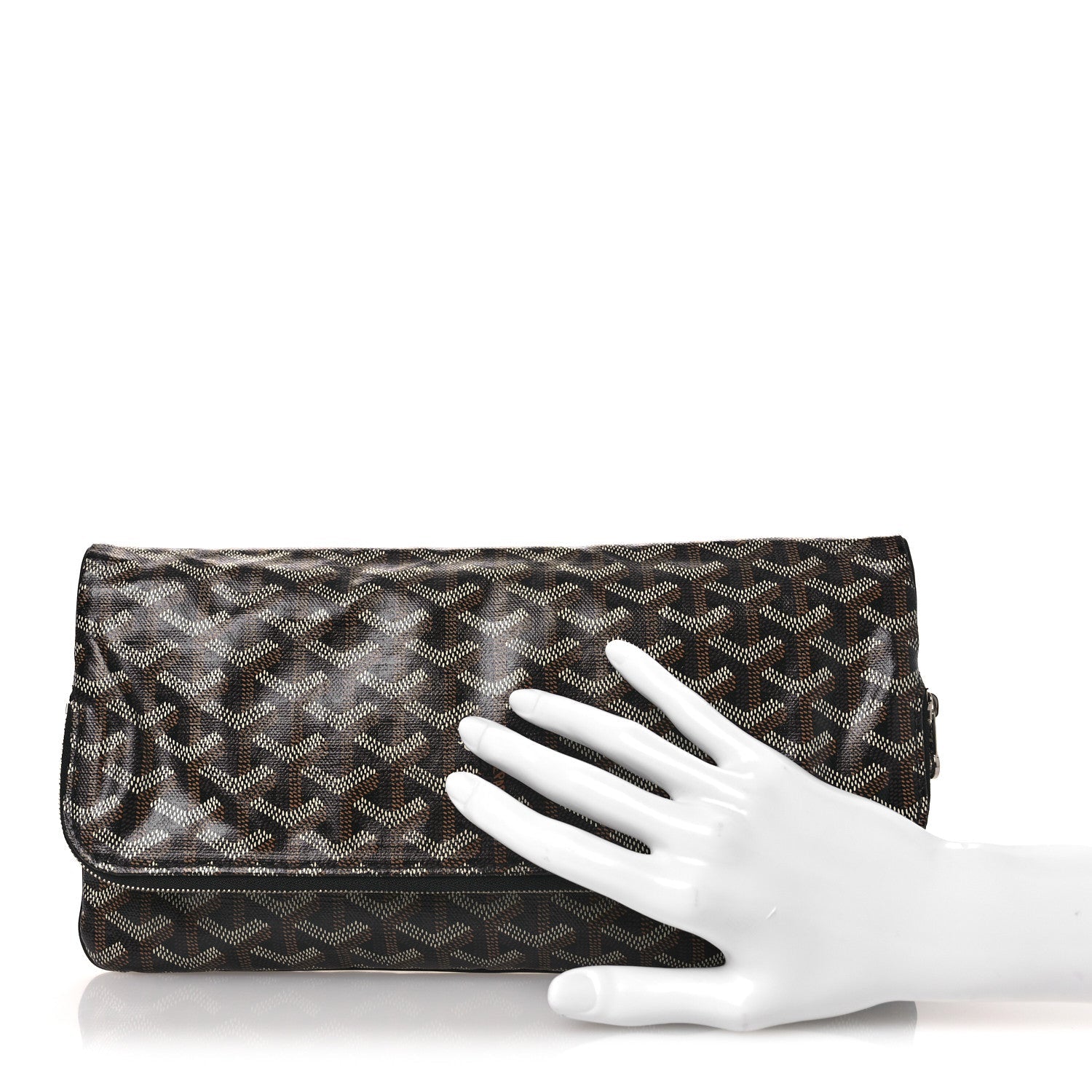 Goyardine Sainte Marie Soft Clutch Black