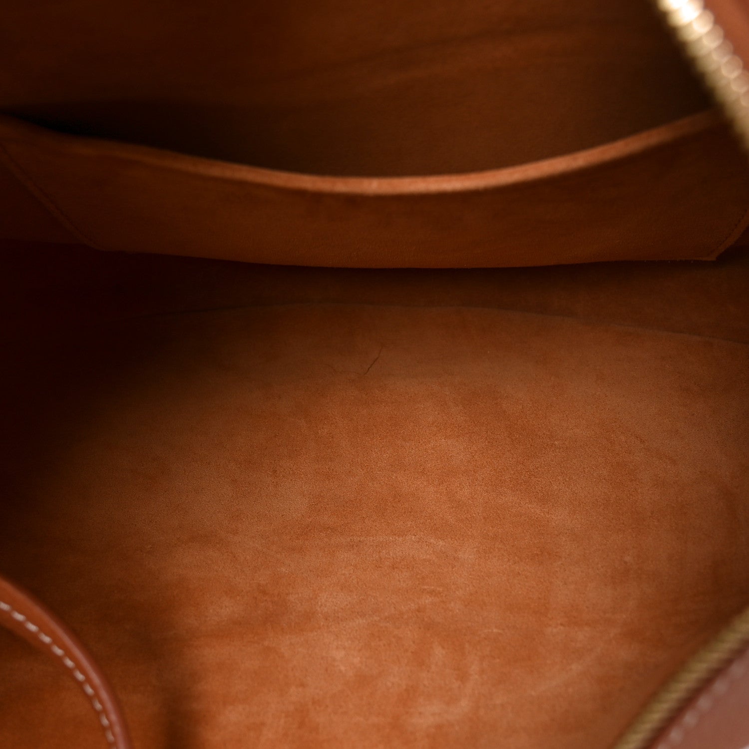 Calfskin Low Key Cookie MM Cognac