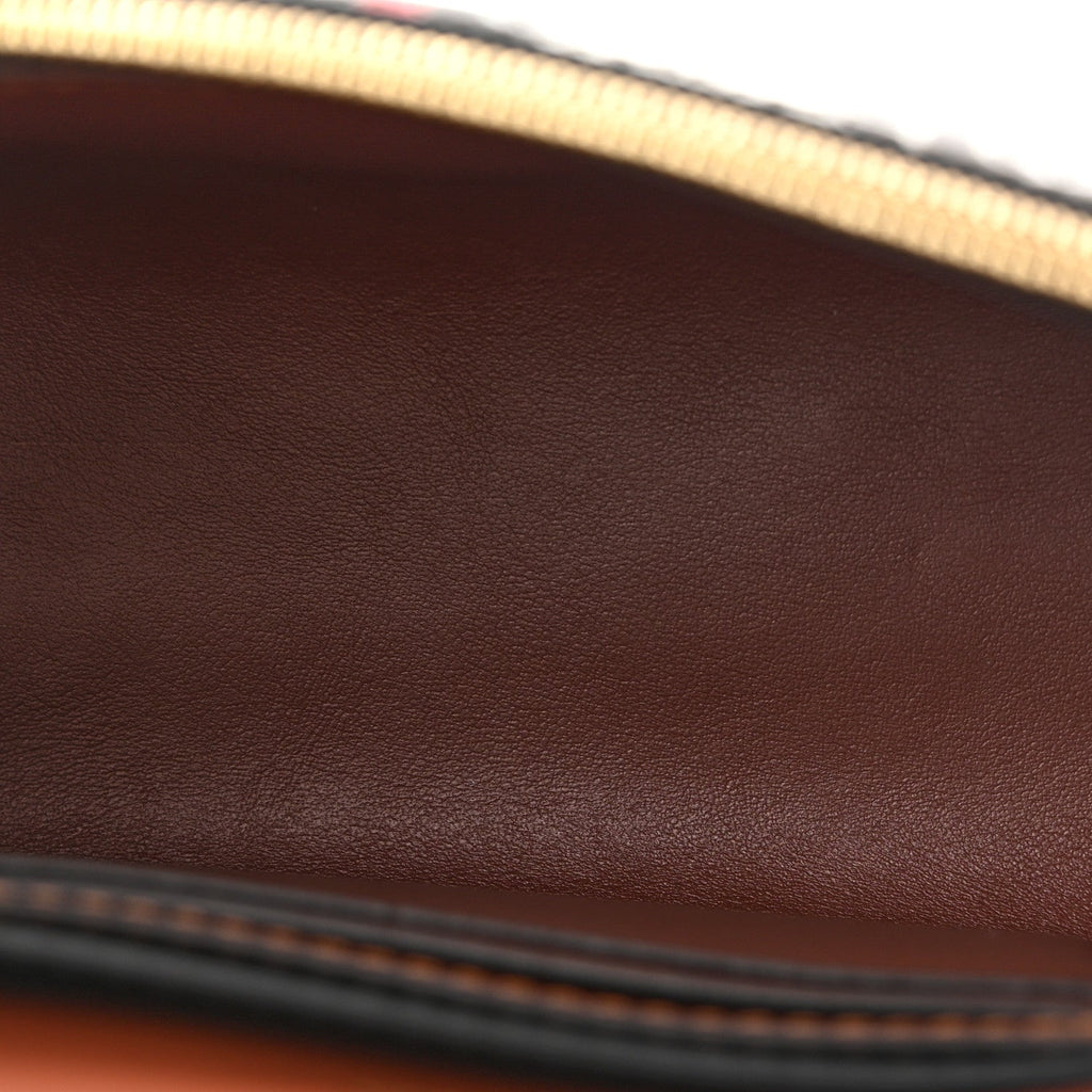 E-Canvas Monogram Stripe Hackberry Crossbody Bag Bridle Brown