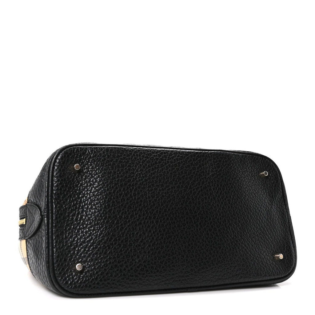 Haymarket Check Medium Satchel Black