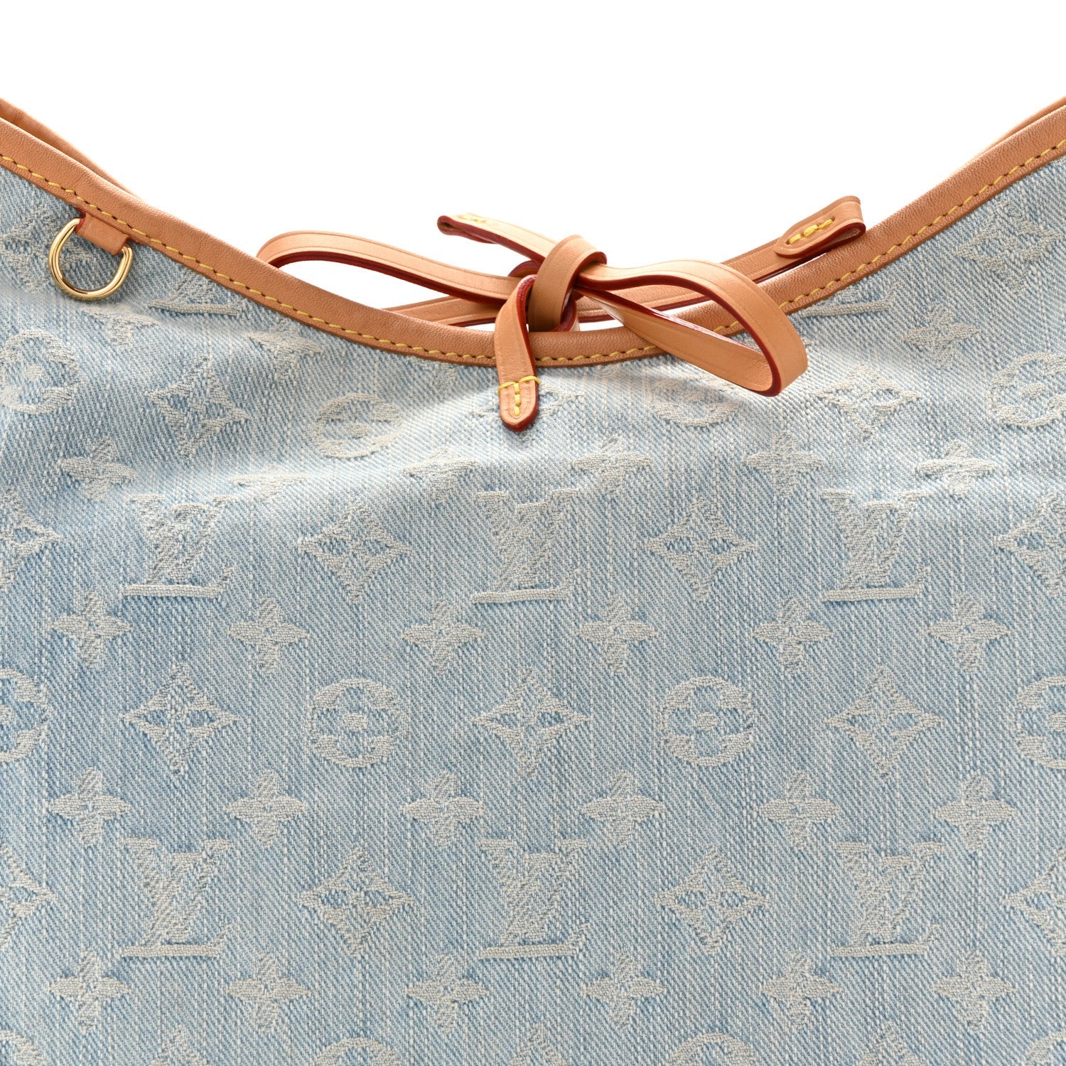 Monogram Denim CarryAll PM Sky Blue
