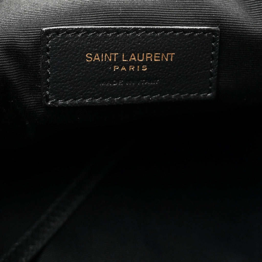 Lambskin Small Jamie Shopping Tote Black