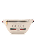 Grained Calfskin Small Logo Belt Bag White