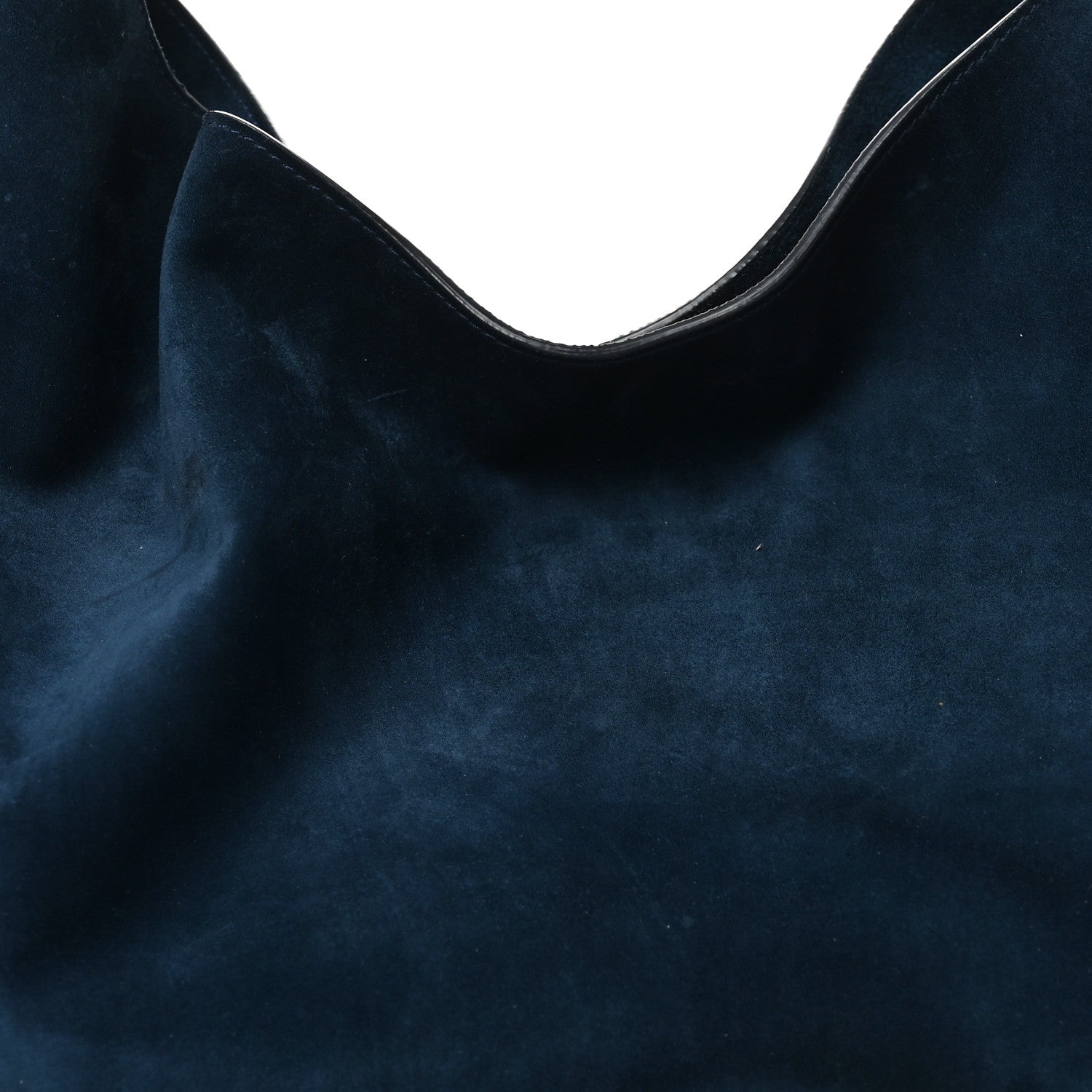 Suede Calfskin Medium Lotus Tote Midnight