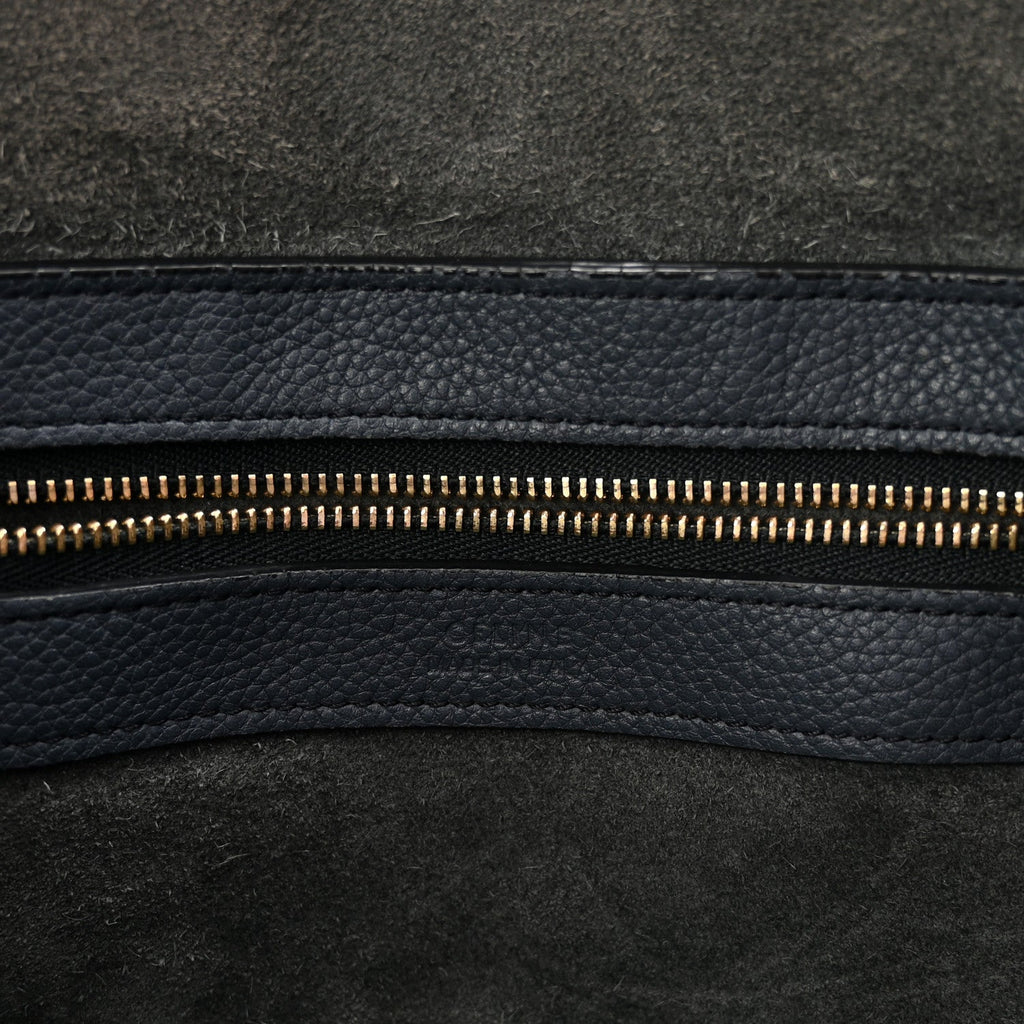 Soft Grained Calfskin Small Belt Cabas Phantom Slate
