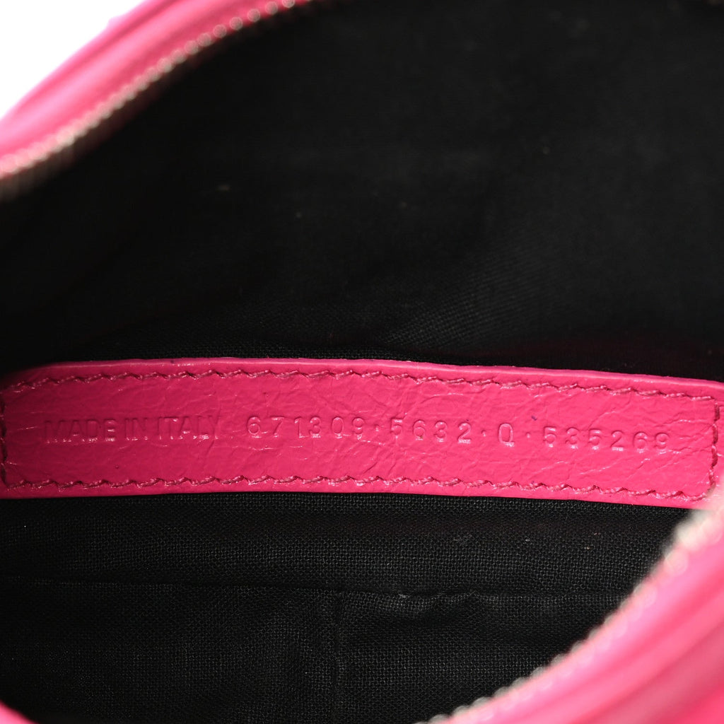 Agneau Arena Le Cagole Shoulder Bag XS Hot Pink