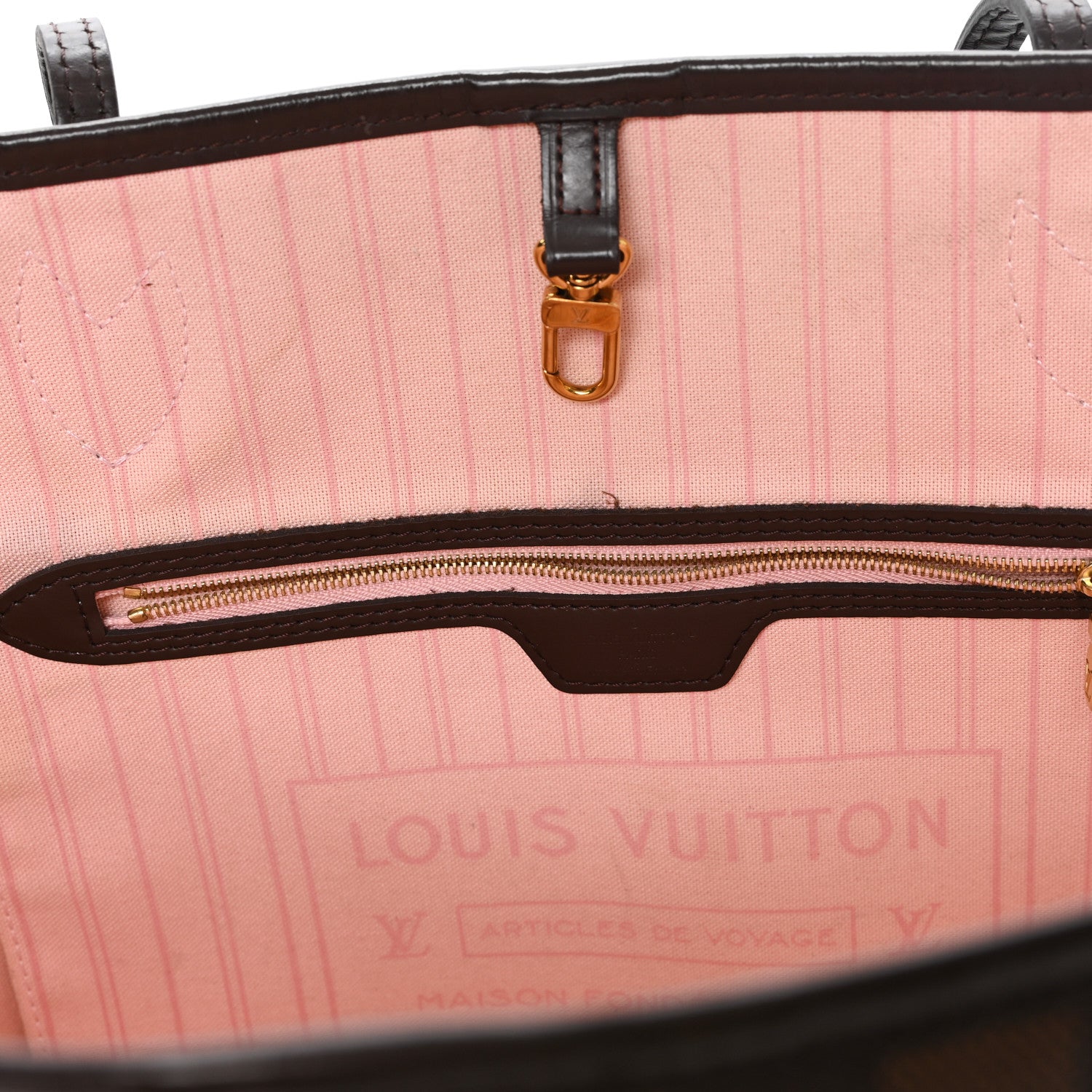 Damier Ebene Neo Neverfull MM Rose Ballerine Rose Ballerine