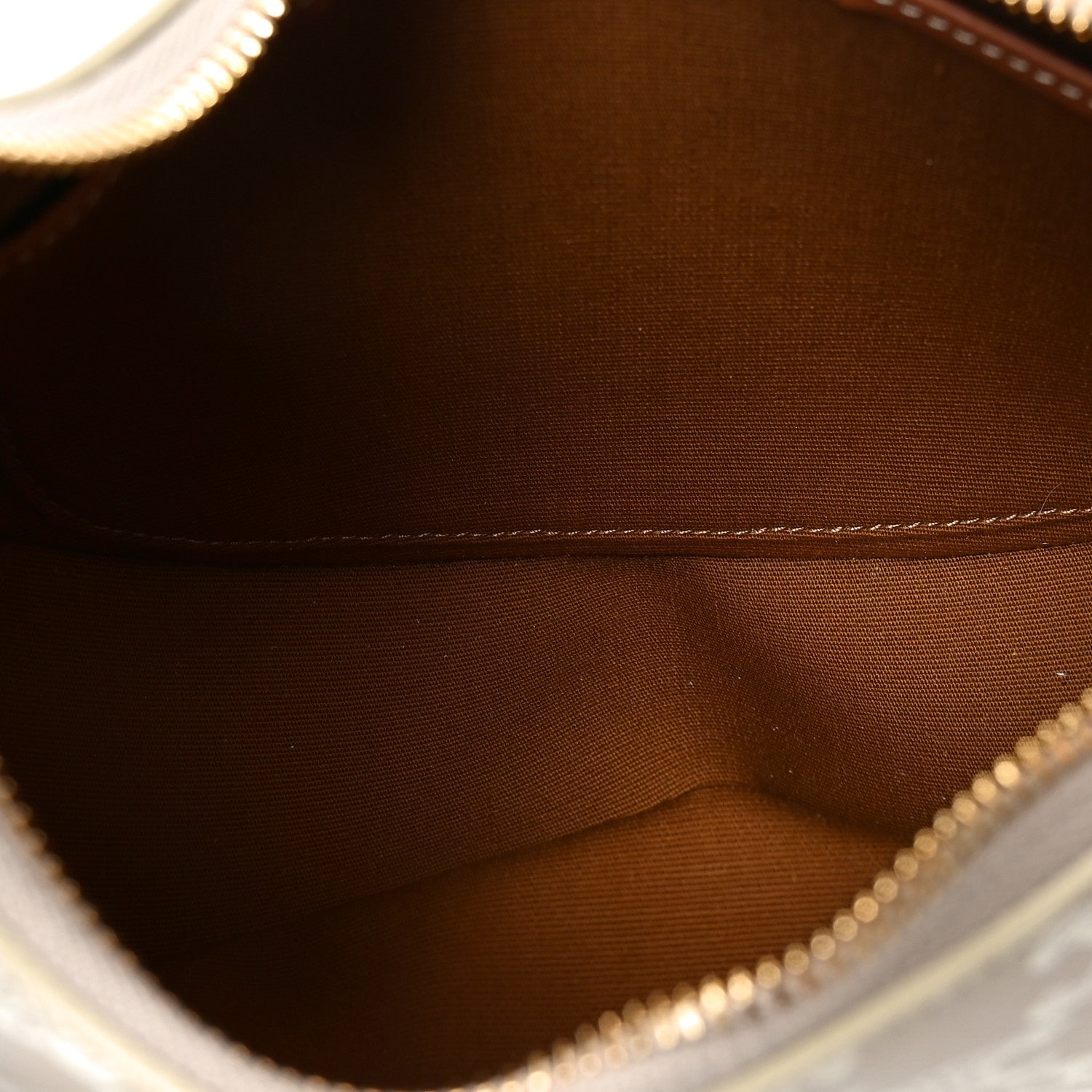 Canvas Calfskin Ava Triomphe Shoulder Bag Grege