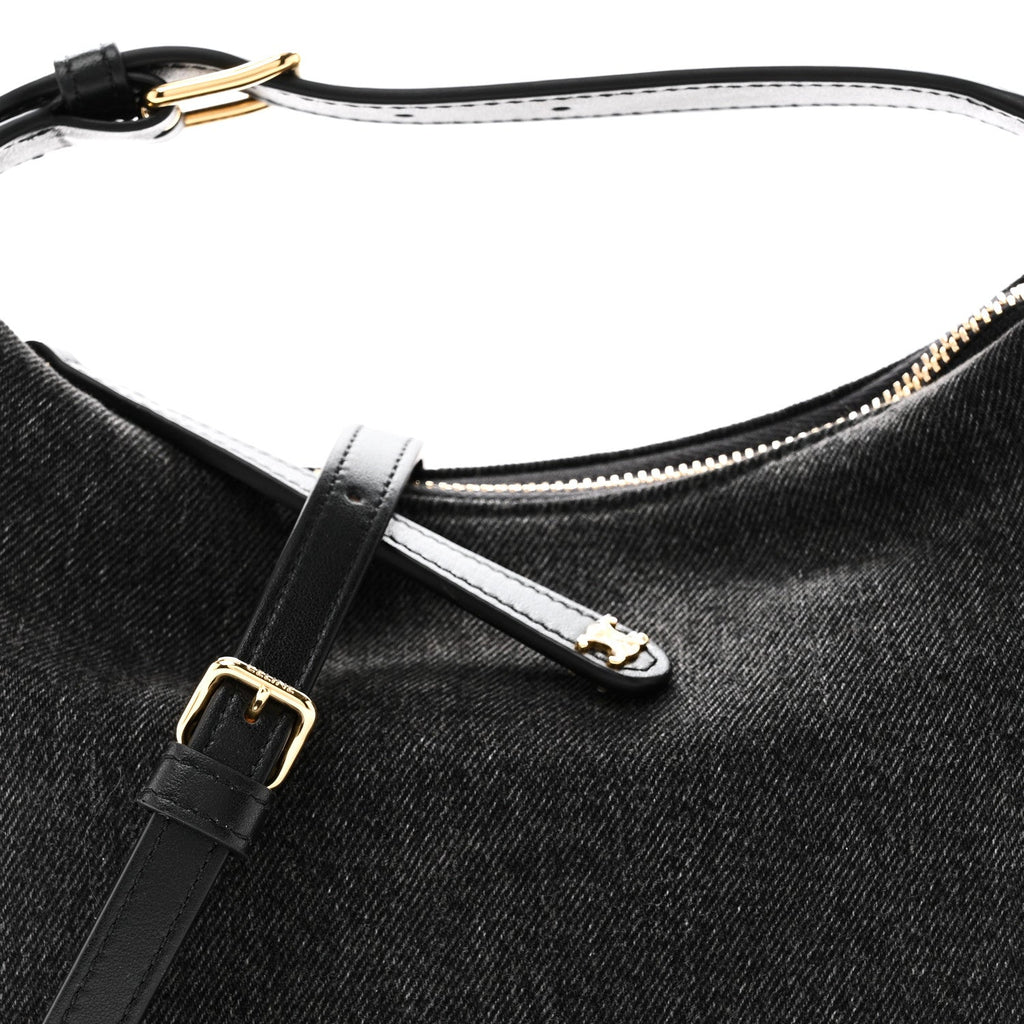 Denim Teen Lulu Shoulder Bag Dark Grey
