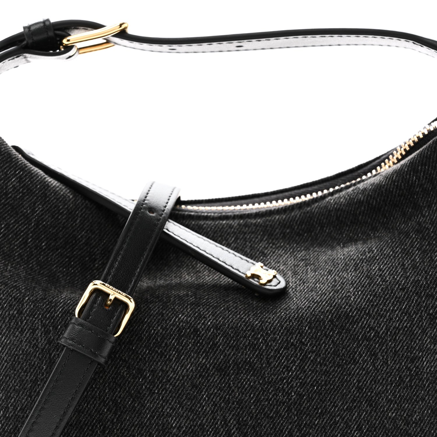 Denim Teen Lulu Shoulder Bag Dark Grey