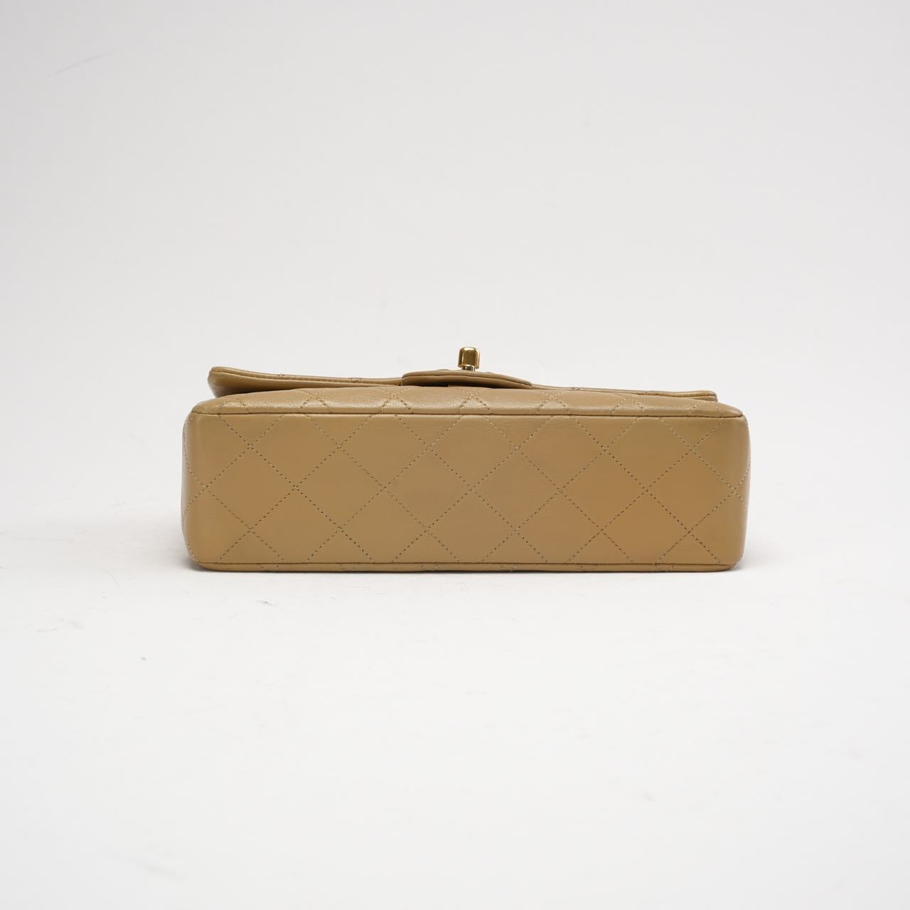 Chanel Vintage Beige Small Double Flap Bag 1991