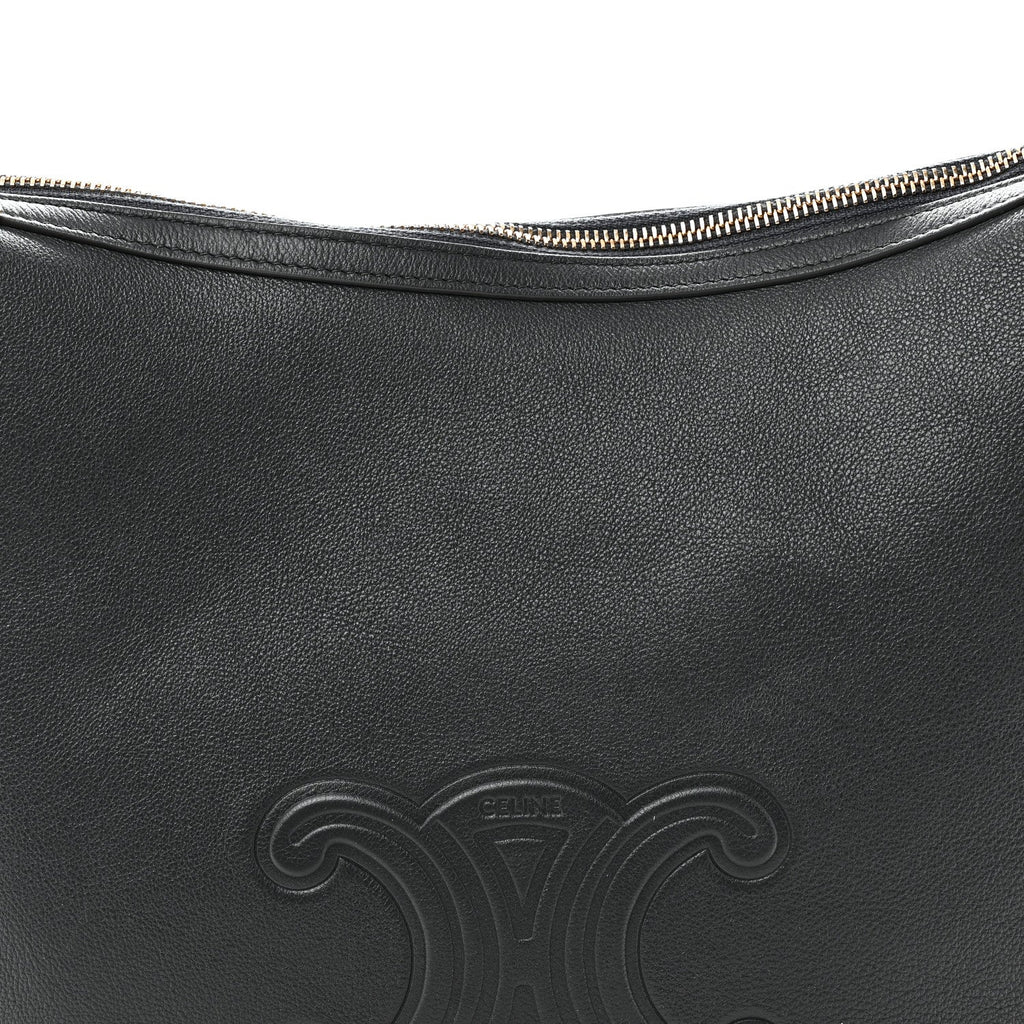 Calfskin Triomphe Heloise Shoulder Bag Slate Grey