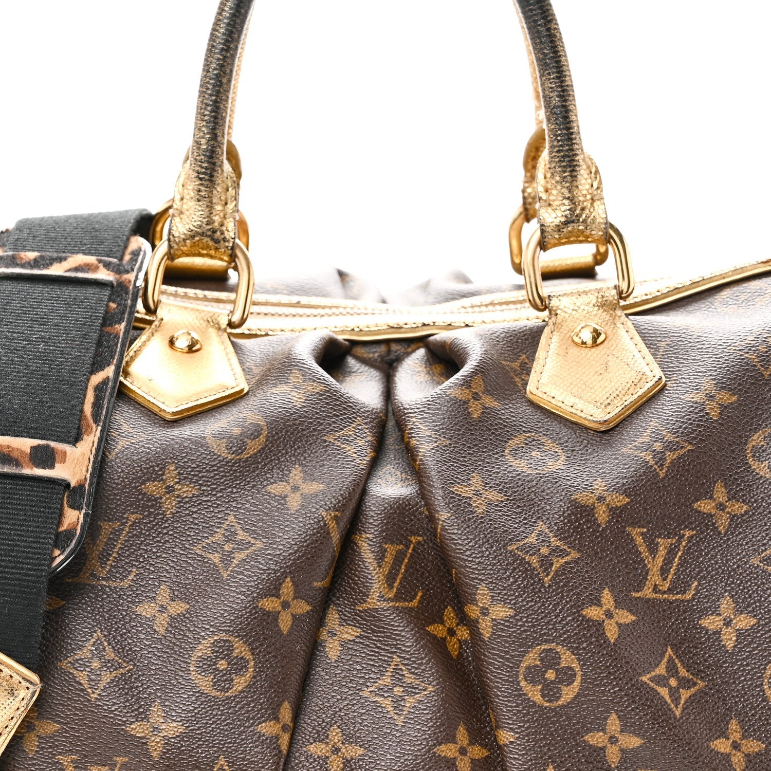 Monogram Leopard Stephen Bag