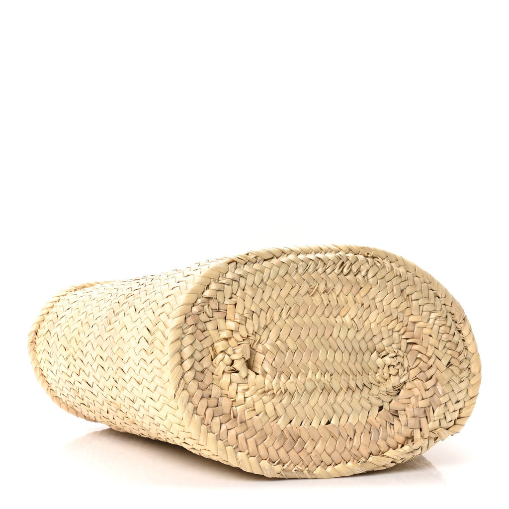 Raffia Basket Tote Bag Natural Tan