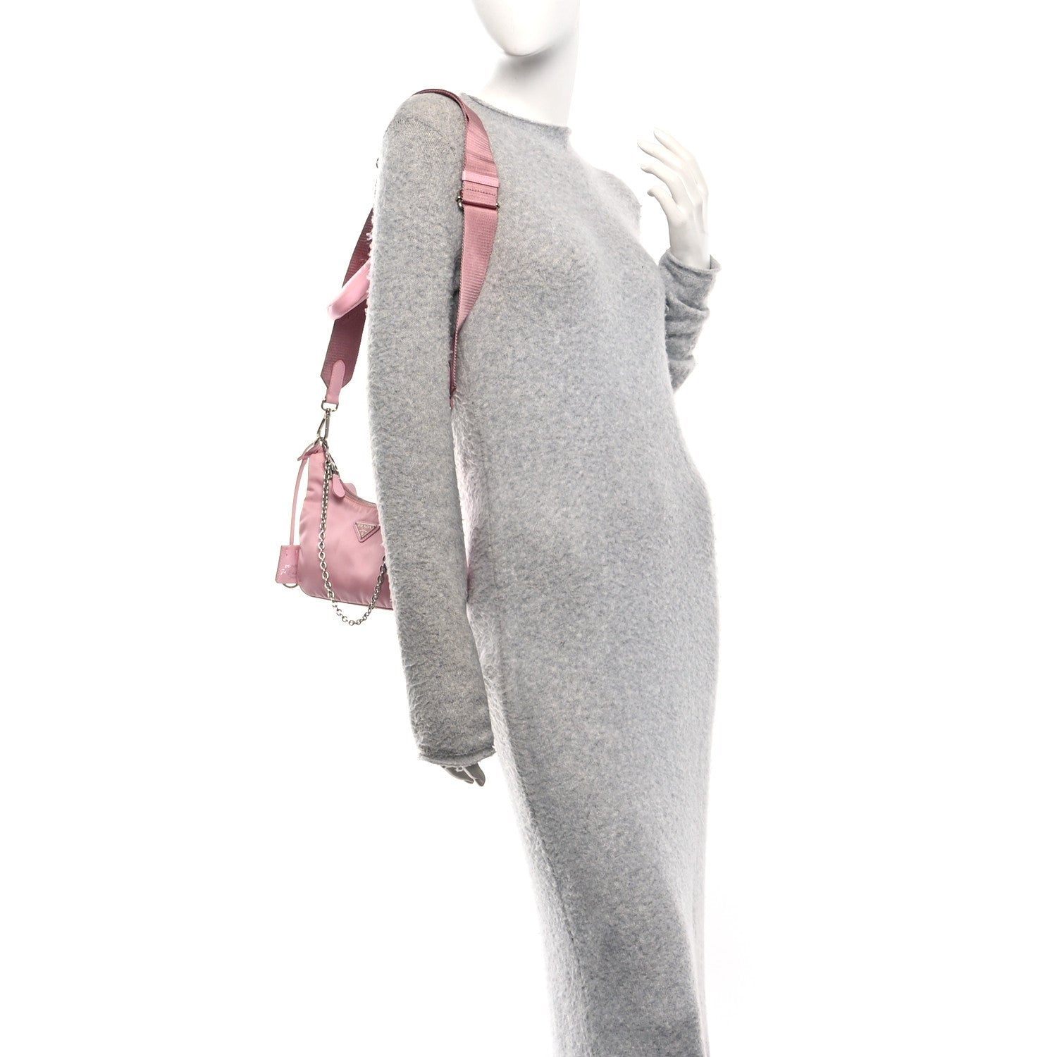 Nylon Re-Edition 2005 Shoulder Bag Alabastro