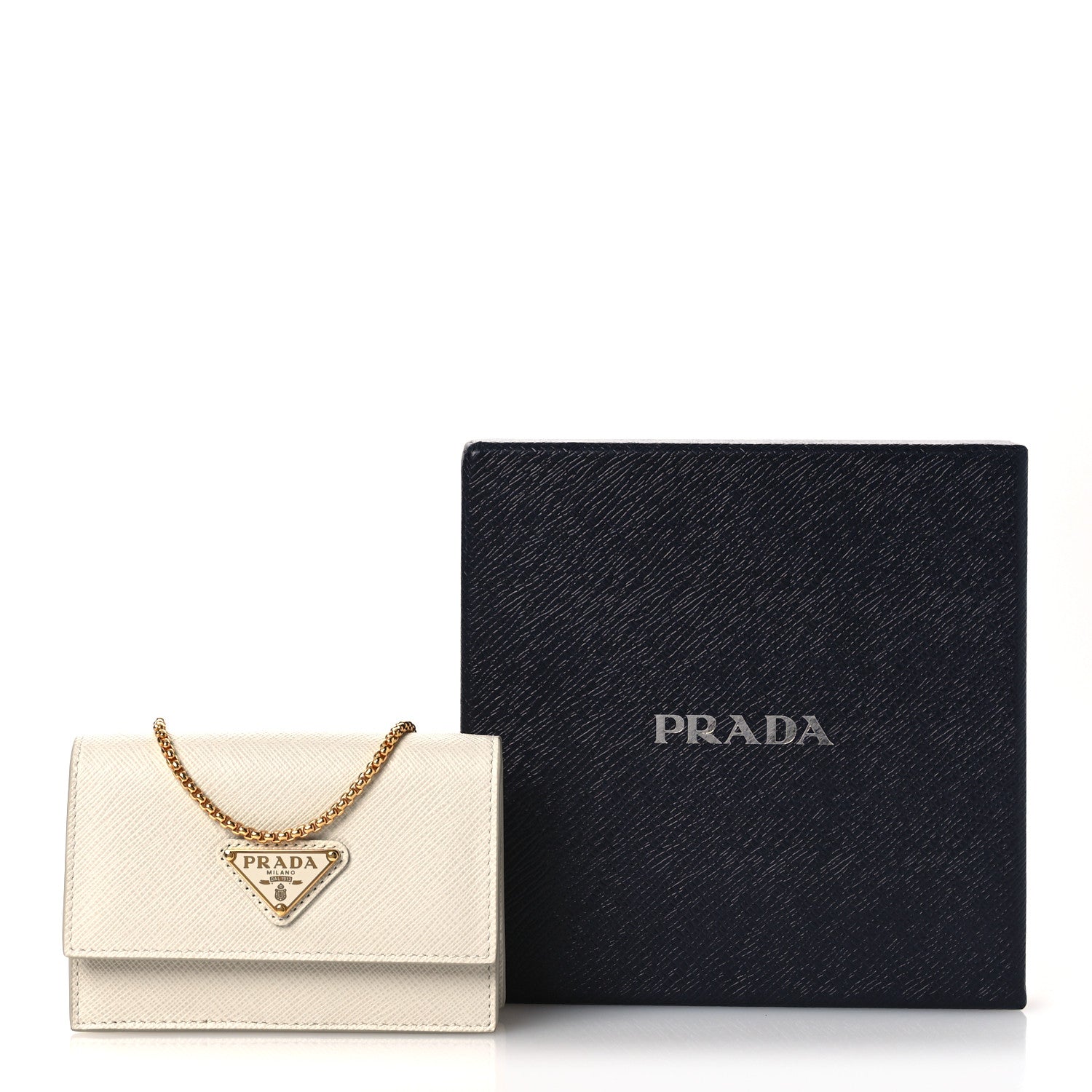 Saffiano Card Holder With Chain Talco