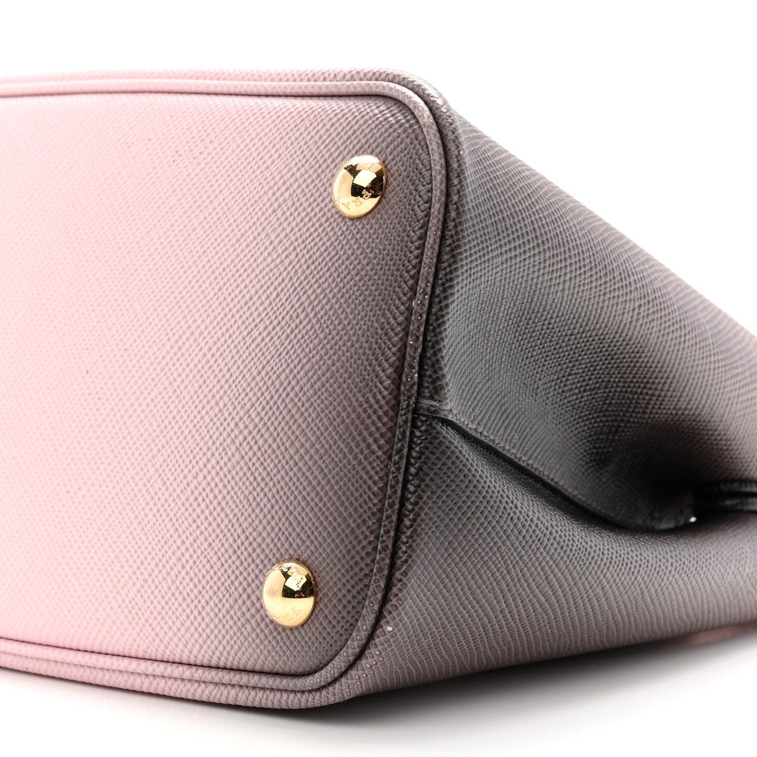 Saffiano Cuir Mini Double Bag Alabastro