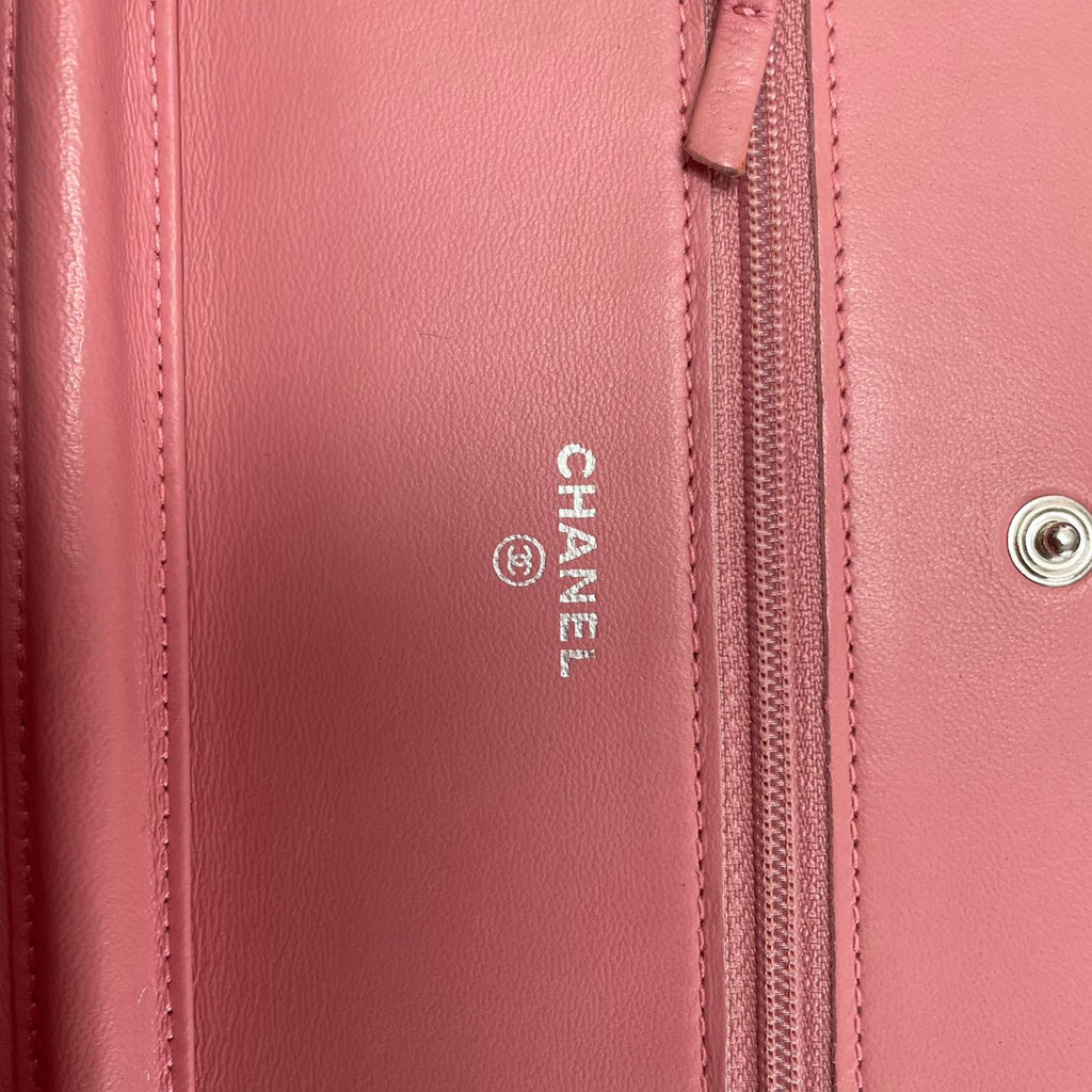 Chanel Timeless Camellia Wallet On Chain (WOC) Lamb Pink