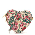 Calfskin Brit Roses Print Matelasse Diagonal Mini Interlocking G Heart Shoulder Bag Multicolor