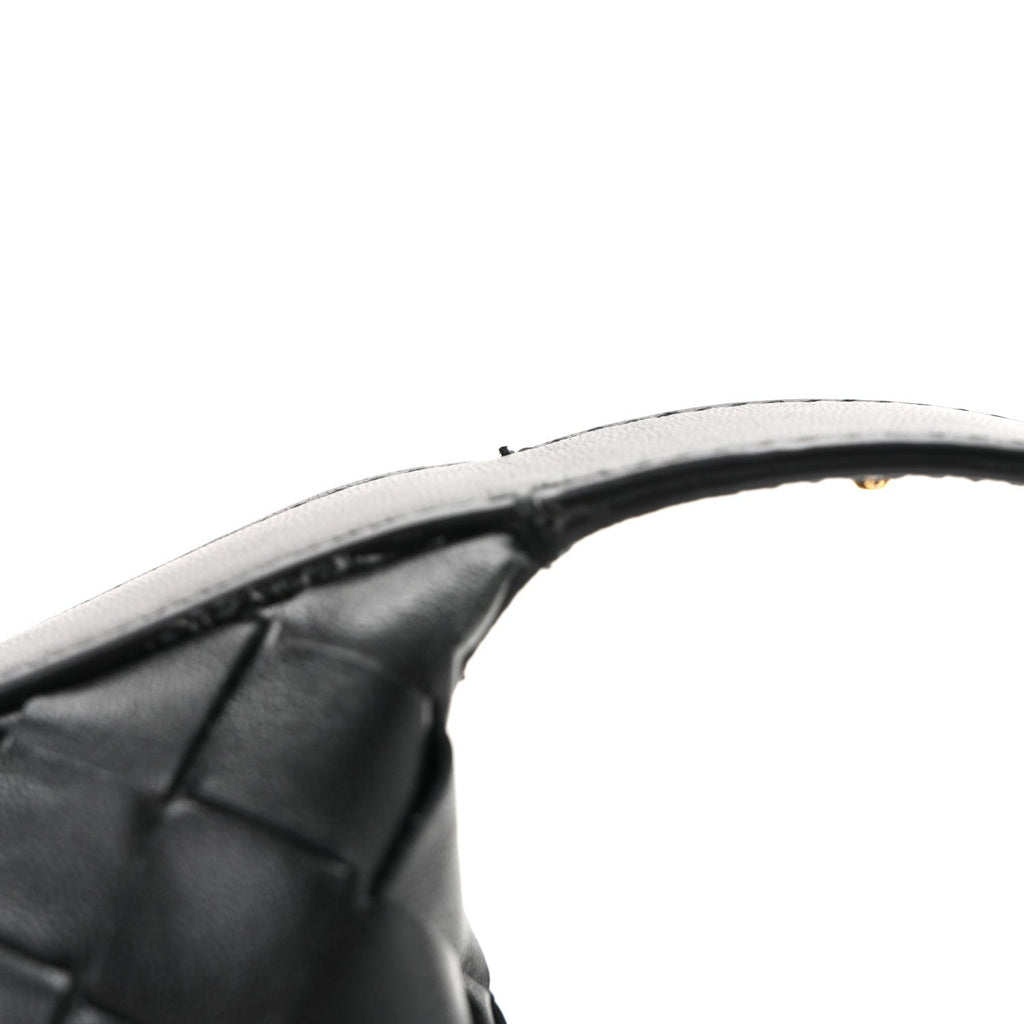 Calfskin Nappa Intrecciato Candy Wallace Black