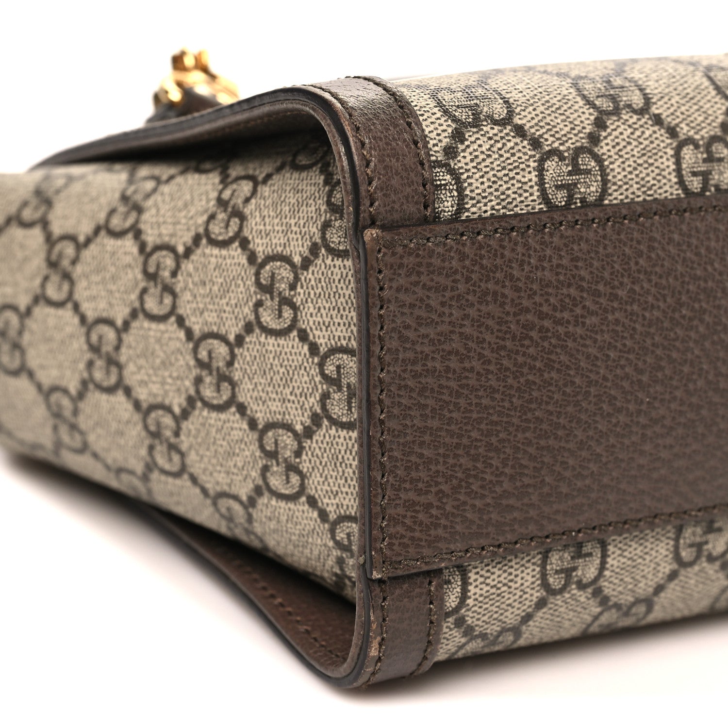GG Supreme Monogram Small Ophidia Tote Bag Brown