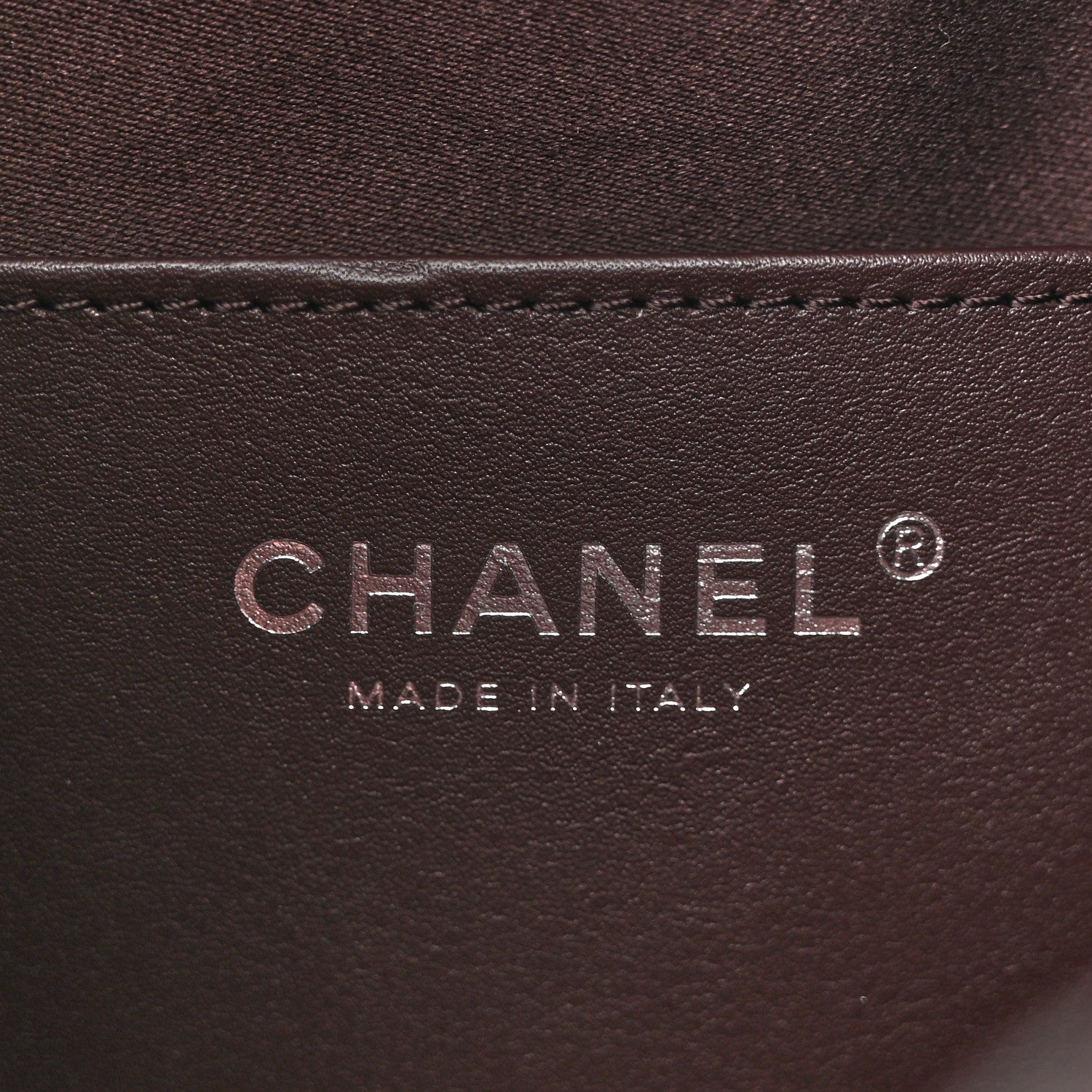 Shiny Crumpled Calfskin Quilted Small Chanel 25 Handbag Dark Brown