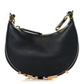 Vitello Grace Matte Nano Fendigraphy Hobo Charm Black