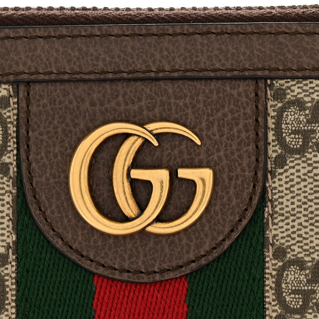 X DISNEY GG Supreme Monogram Web Three Little Pigs Ophidia Documents Holder Beige New Acero