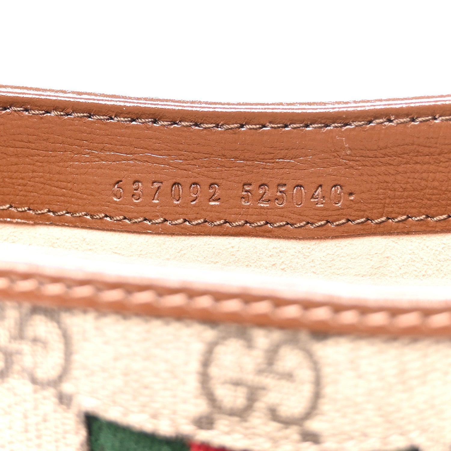 GG Supreme Monogram Azalea Calfskin Web Mini Jackie 1961 Hobo Beige Ebony Brown Sugar
