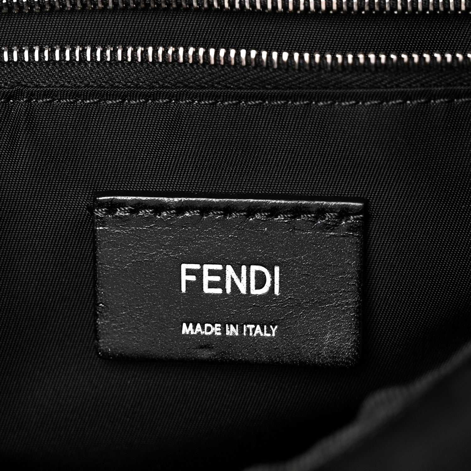 Suede Nylon Santander Cuoio Romano Bi-Color FF Embossed Small Fendiness Backpack Piombo Fango Grigio Polvere Asphalto