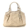 Guccissima Medium Sukey Tote Mystic White