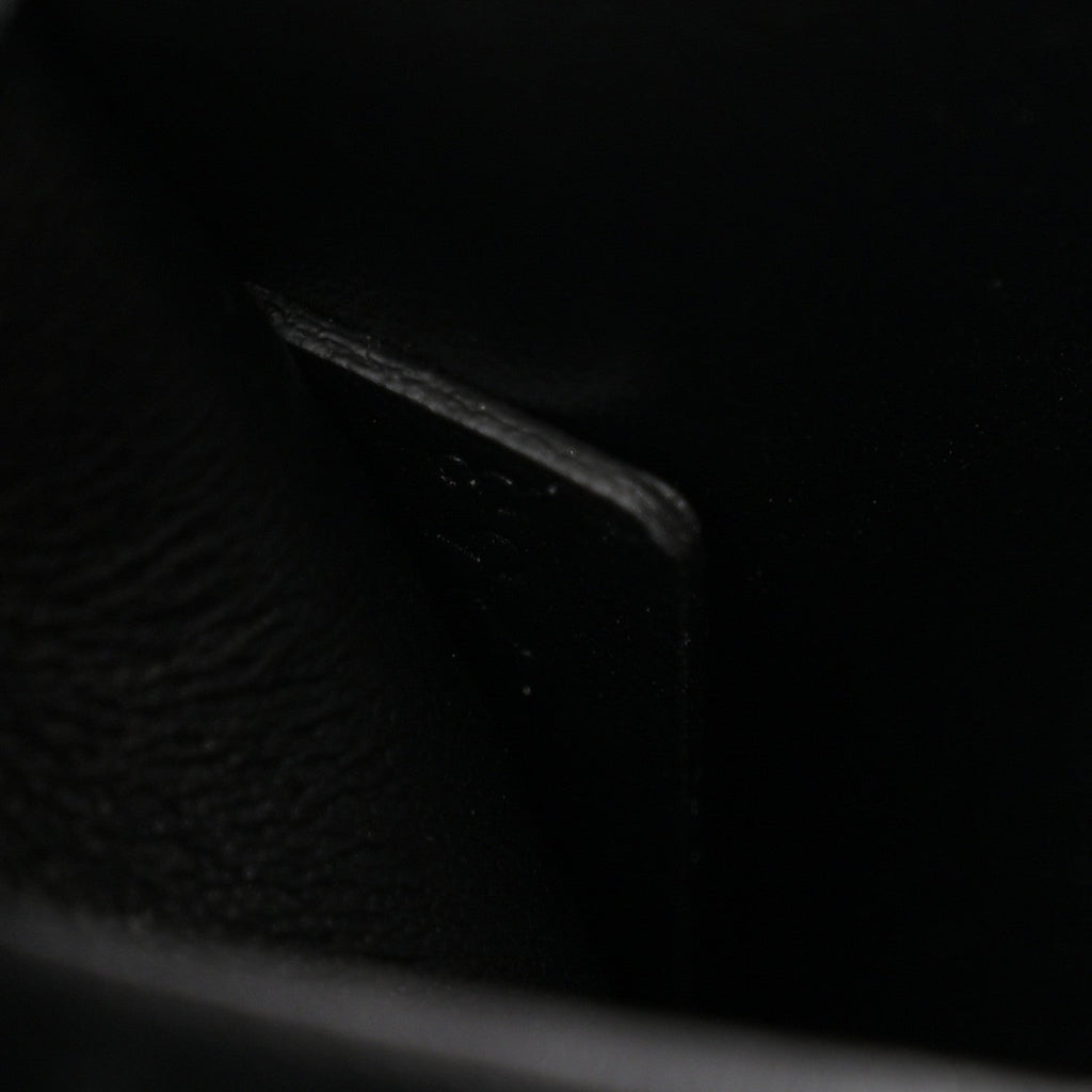 Shiny Calfskin Triomphe Shoulder Bag Black