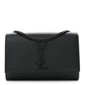 Grain De Poudre Small Monogram Monochrome Kate Satchel Black