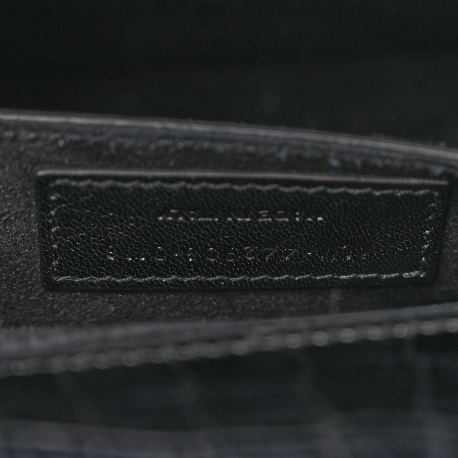 Calfskin Crocodile Embossed Medium Monochrome Monogram Sunset Black