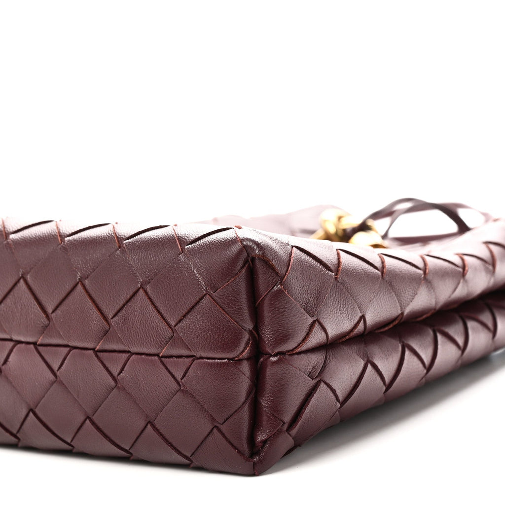 Nappa Intrecciato Andiamo Phone Pouch Deep Mahogany