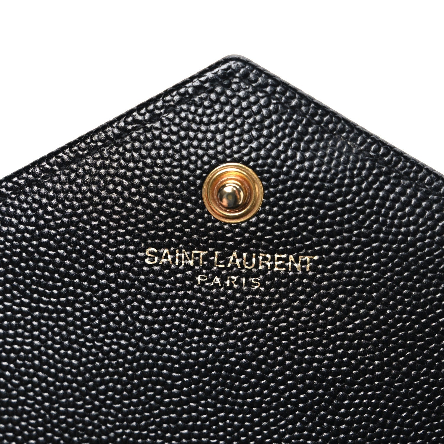 Grain De Poudre Matelasse Chevron Monogram Chain Wallet Black