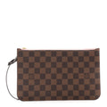 Damier Ebene Neverfull MM GM Pochette Rose Ballerine