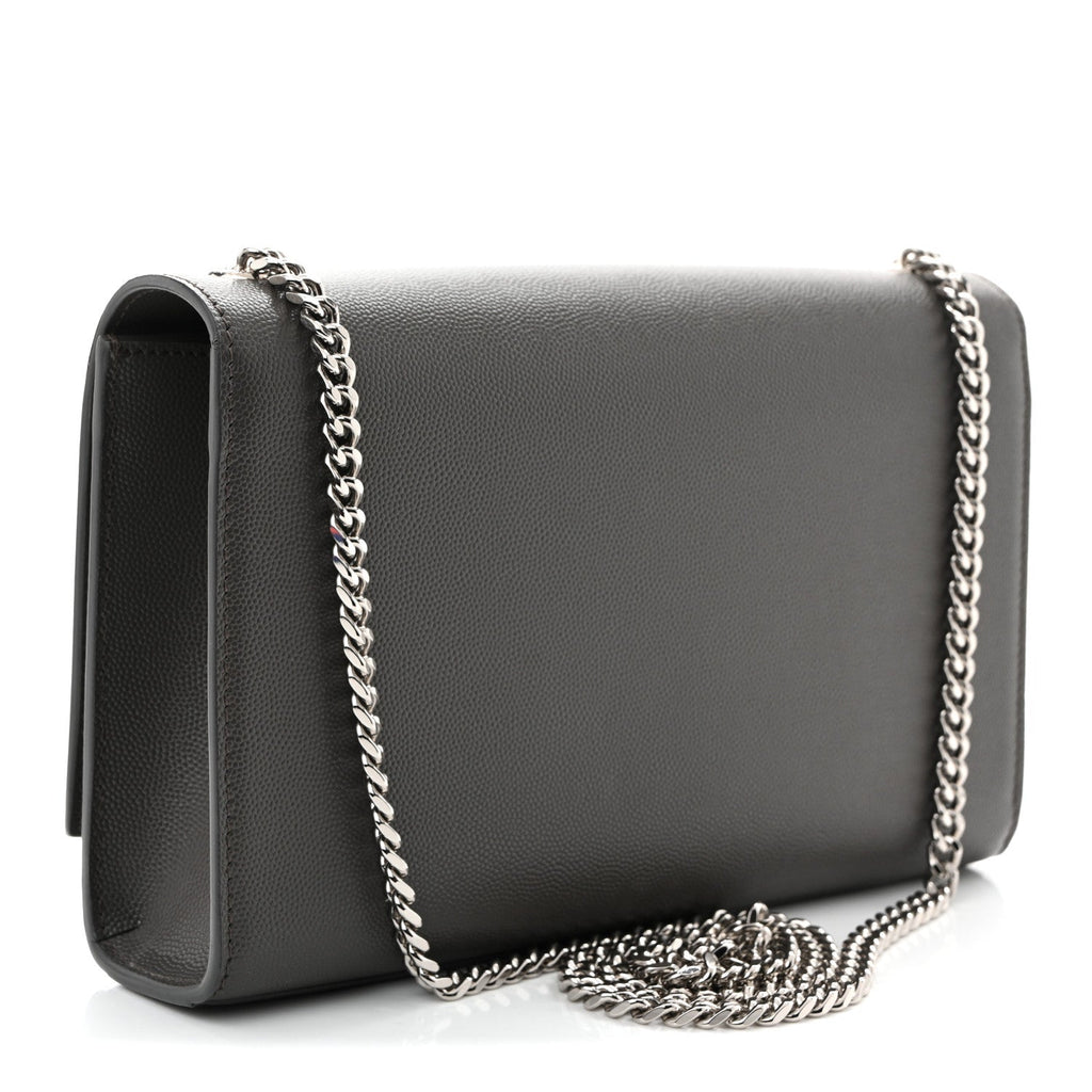 Grain De Poudre Medium Classic Monogram Kate Satchel Earth