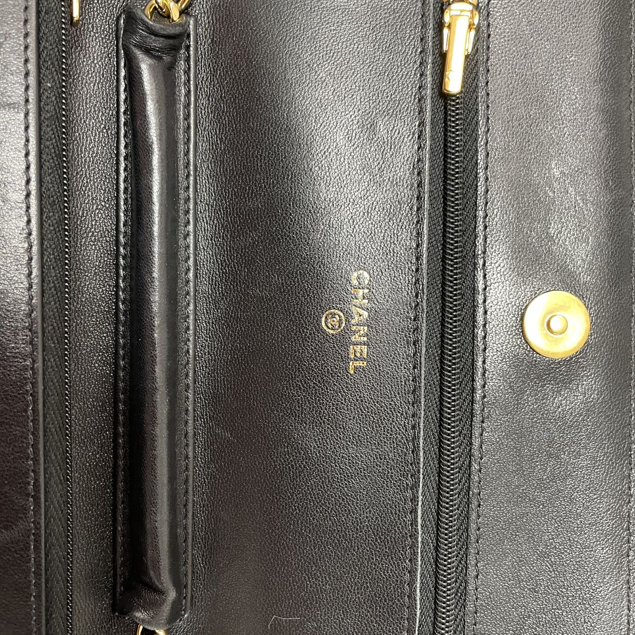 Chanel Black Classic Wallet on Chain (WOC) 2019
