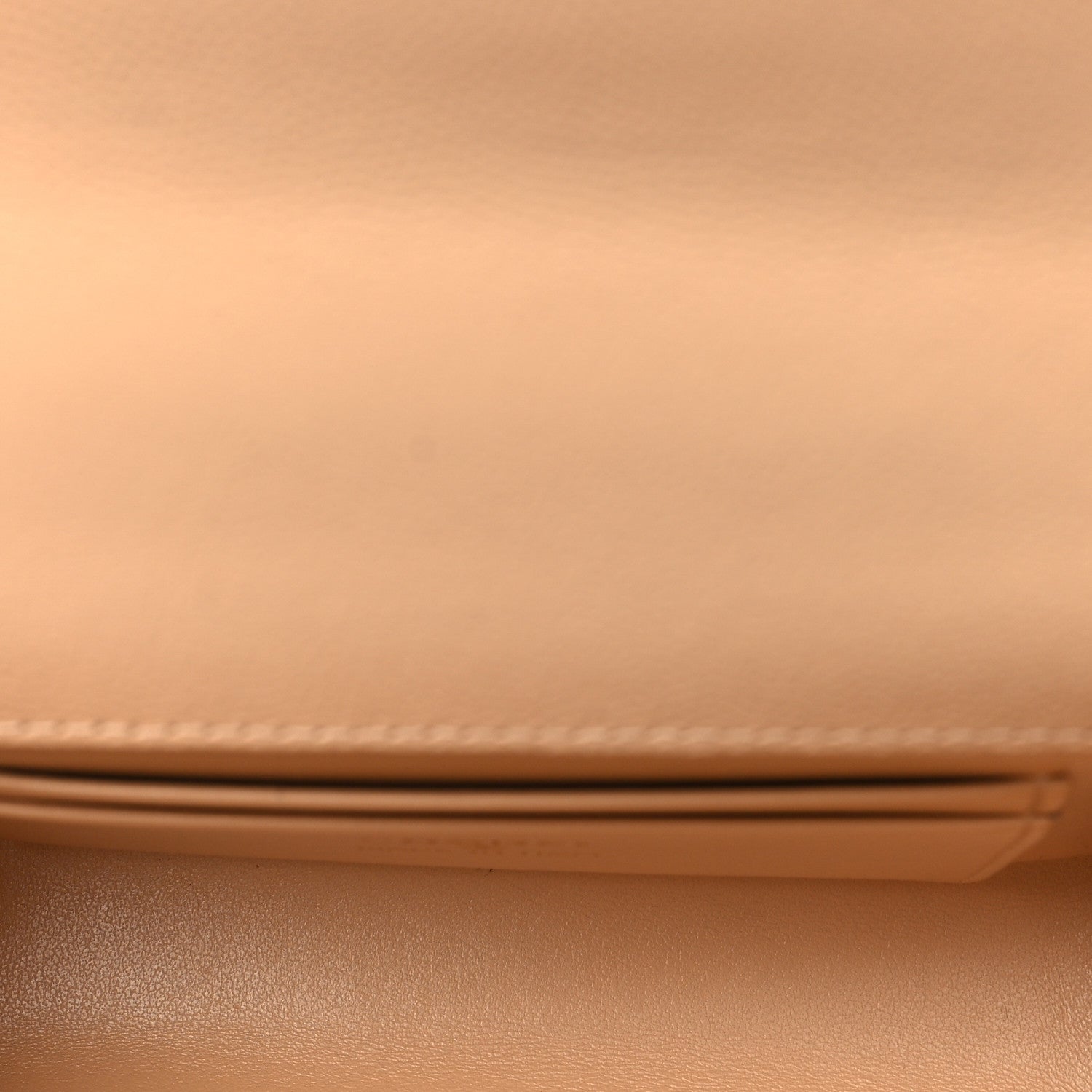 Caviar Quilted Coco Handle Clutch With Chain Beige