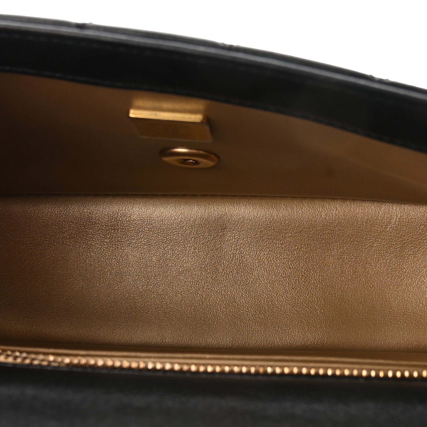 Lambskin Quilted Mini Rectangular Pearl Crush Flap Black