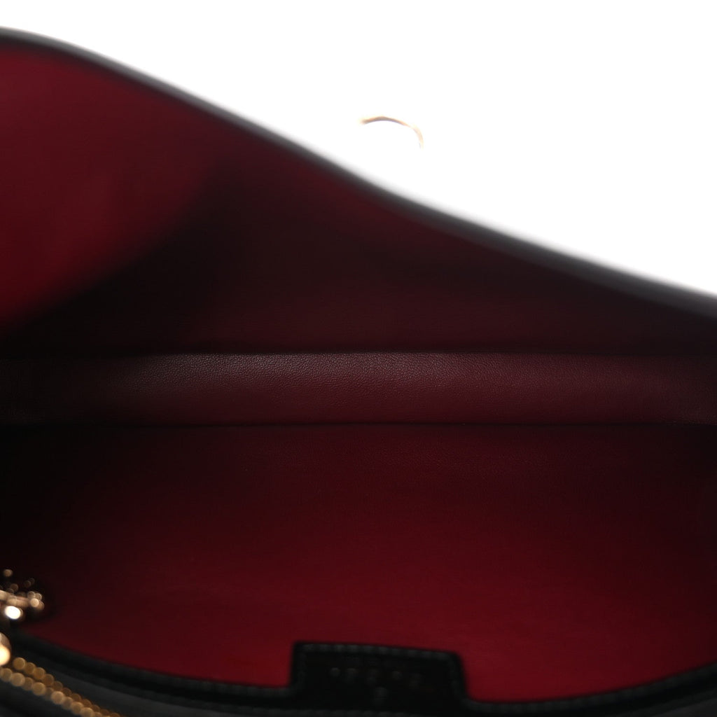 Calfskin Small Jackie Shoulder Bag Black